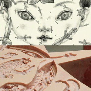 銅版画 : VIEW - Tree 馬場章 俳諧と美術